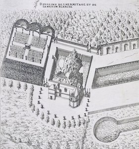 Eremitagen og Maison Blanc på Chateau de Gaillon, fra 
