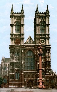 Westminster Abbey, London, begyndelsen af det 20. århundrede.