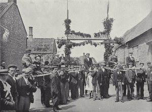 Corby Pole Fair, Chairing and Poleing Visitors af J. Benjamin Stone