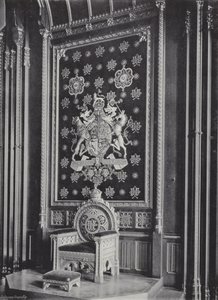 Det kongelige sæde i Kings Robing-Room af J. Benjamin Stone