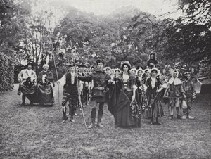 The Sherborne Pageant, Morris Dancers in the Greenwood af J. Benjamin Stone