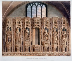 Skærm over chantry af Henry V, Westminster Abbey, London, 1811