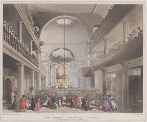Det romersk-katolske kapel, Lincolns Inn Fields, 1. april 1808., 1. april 1808. af J. Bluck