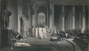 Cæsars død. Julius Cæsar, c1870