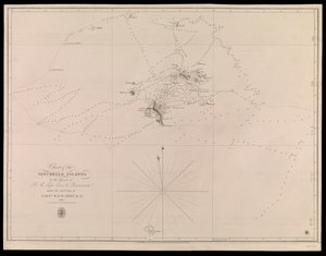 Kort over Seychelle-øerne af officererne på H.M. skibene Leven og Barracouta under ledelse af kaptajn W.F.W. Owen R.N. 1825 af J. & C. Walker