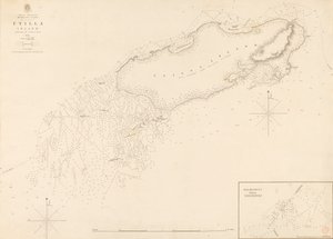 Vestindiens Mosquitokyst Utilla Island opmålt af kommandør R. Owen 1835 af J. & C. Walker