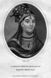 En kinesisk prinsesse af Manchoo Tartar Race, 1801.