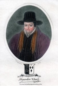 Alexander Nowell, engelsk præst og teolog, 1819. af J. Chapman