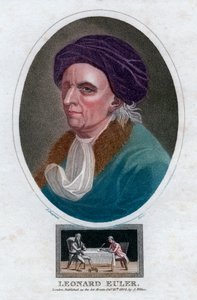 Leonhard Euler, schweizisk matematiker og fysiker fra det 18. århundrede, 1804.