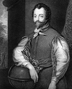 Sir Francis Drake, engelsk navigatør og kaper fra det 16. århundrede.