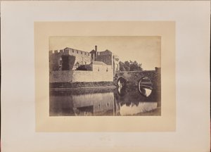 Bro ved indgangen til hovedøen, porthus og vagtrum for de menige af J. Cruttenden