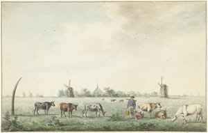 Landsbyen Amstelveen af J. Dirksen