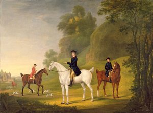 Lord Bulkeley og hans Harriers, hans jæger John Wells og Whipper-In R. Jennings, 1773
