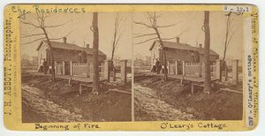 Fru OLearys Cottage, 1871 af J. H. Abbott
