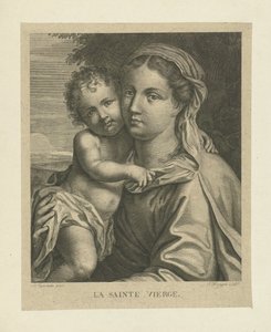 Maria sætter venlig The Blessed Virgin (titel på objekt) af J. Haagen