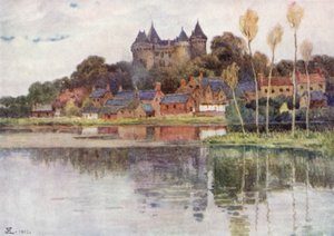 Chateau de Combourg (farve litho)