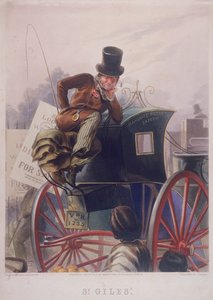 Hansom taxachauffør, London, 1854