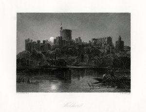 Windsor Castle, Berkshire, 1800-tallet af J. Horsburgh