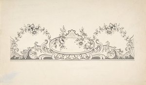 Design til Paneldekoration, 1828-40. af J Hulme
