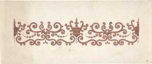 Design til Paneldekoration, 1828-40. af J Hulme