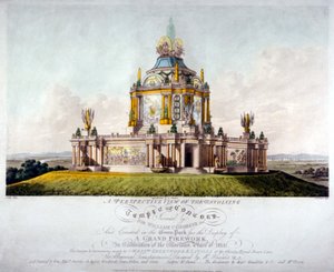 Temple of Concord, Green Park, Westminster, London, 1814 af J Jeakes