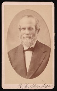 Portræt af Benjamin Franklin Mudge 1817-1879, juli 1873. af J Lee Knight