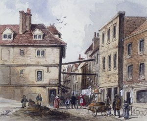 Chick Lane, London, c1840 af J Maund