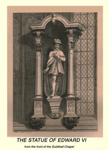 Statuen af Edward VI, 1886 af J Mills