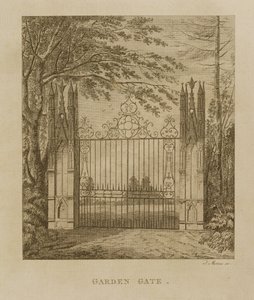 Haveport ved Strawberry Hill af J. Morris