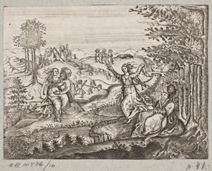 Illustration til Adam Olearius, "Persisk Rosenthal af en genial digter Schich Saadi […]", Slesvig 1660