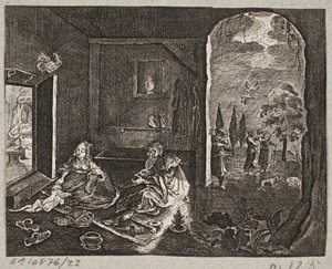 Illustration til Adam Olearius, "Persisk Rosenthal af en genial digter Schich Saadi […]", Slesvig 1660