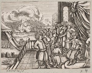 Illustration til Adam Olearius, “Persisk Rosenthal fra en meningsfuld digter Shich Saadi […]”, Schleswig 1660