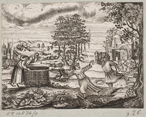 Illustration til Adam Olearius, "Persisk Rosenthal af en genial digter Schich Saadi […]", Slesvig 1660 af J. Muller