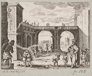 Illustration til Adam Olearius, "Persisk Rosenthal af en genial digter Schich Saadi […]", Slesvig 1660 af J. Muller