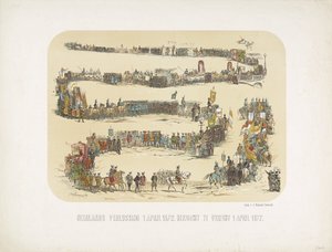 Hollandsk forløsning 1. april 1572. Mindes i Utrecht 1. april 1872 (titel på objekt) af J. Nikerk