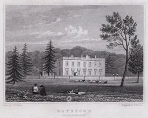 Batsford, Gloucestershire (gravering) af John Preston Neale