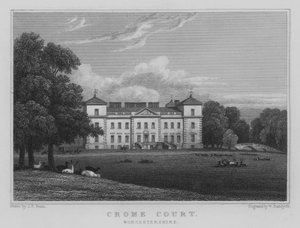Crome Court, Worcestershire (gravering)