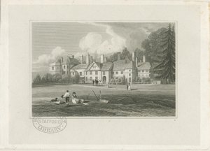 Hagley Hall: gravering, nd [1780-1847] af John Preston Neale