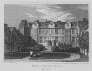Heslington Hall, Yorkshire (gravering)