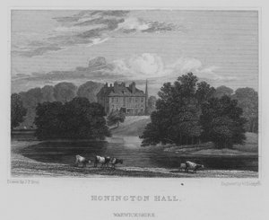 Honington Hall, Warwickshire (gravering) af John Preston Neale