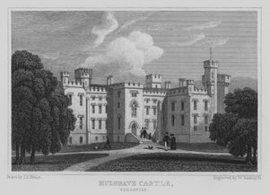 Mulgrave Castle, Yorkshire (gravering)