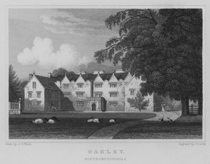 Oakley, Northamptonshire (gravering) af John Preston Neale