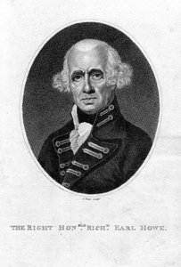 Richard Howe 1726-1799, 1. Earl Howe, engelsk admiral, 1800-tallet.