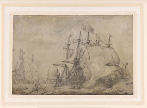 Slaget ved Terheide, 1653 af J. Plas