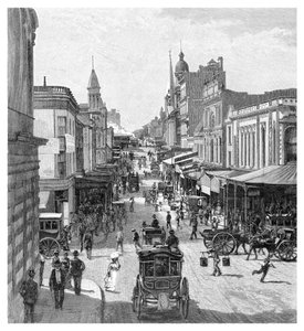 King Street, Sydney, New South Wales, Australien, 1886.