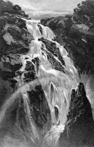 Barron Falls nær Cairns, Queensland, Australien, 1886.