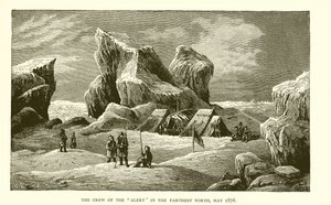 Besætningen på Alert længst mod nord, maj 1876