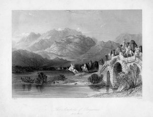 Akropolis i Pergamum Bergama, Tyrkiet, 1800-tallet.