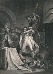 Richard II.s død, 1400, midten af det 19. århundrede. af J. Rogers
