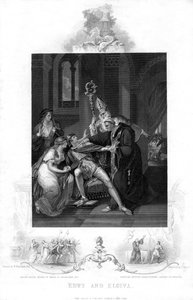 Edwy og Elgiva, 1800-tallet af J. Rogers